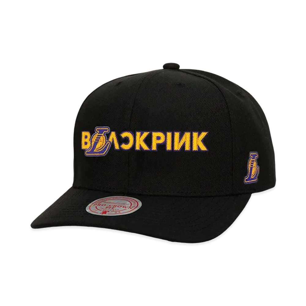 Mitchell & Ness x BLACKPINK Lakers Snapback "Black"