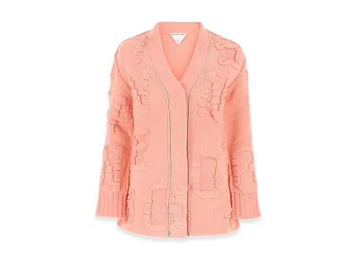 Bottega Veneta Women's Chenille Cardigan "Pink"