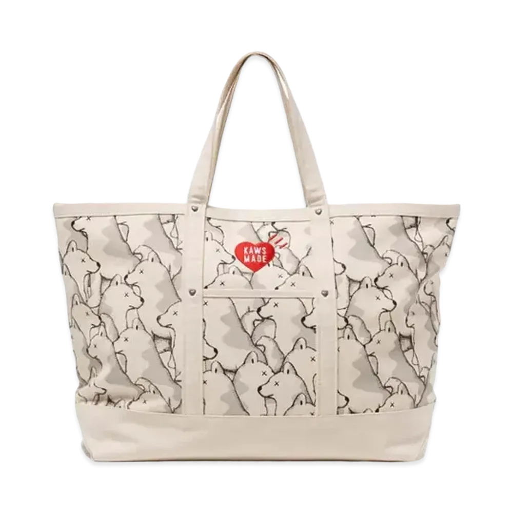 HUMAN MADE x KAWS Made Tote Bag Seoul Exclusive "White"
