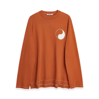 OUR LEGACY Work Shop Box Long Sleeve T-Shirt "Terracotta"