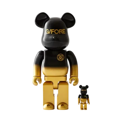 MEDICOM TOY "BEARBRICK" G/FORE Limited Collection 100% & 400%