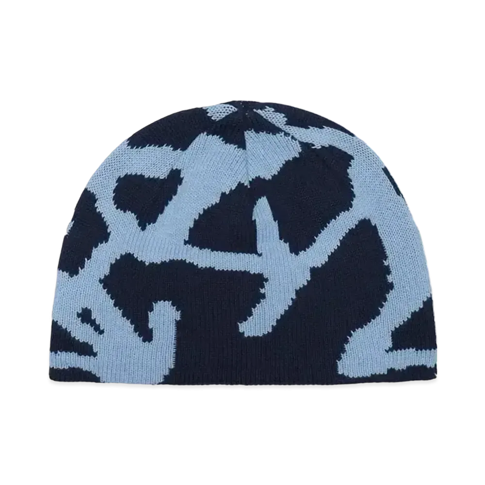 GRAMICCI BURLY RUNNINGMAN BEANIE "SPLATTER BLUE"