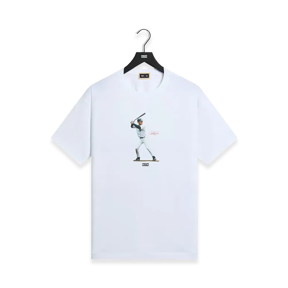 Kith x The New York Yankees Derek Jeter At Bat Vintage Tee "White"