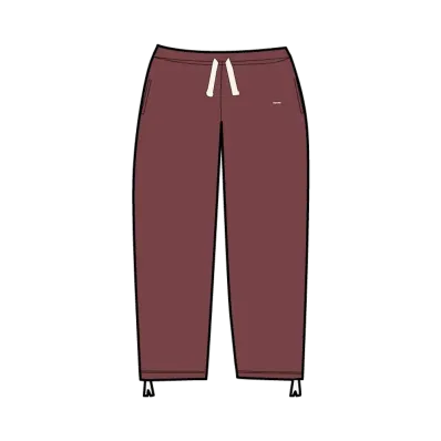 Supreme Small Box Drawstring Sweatpant (26SS) "Maroon"