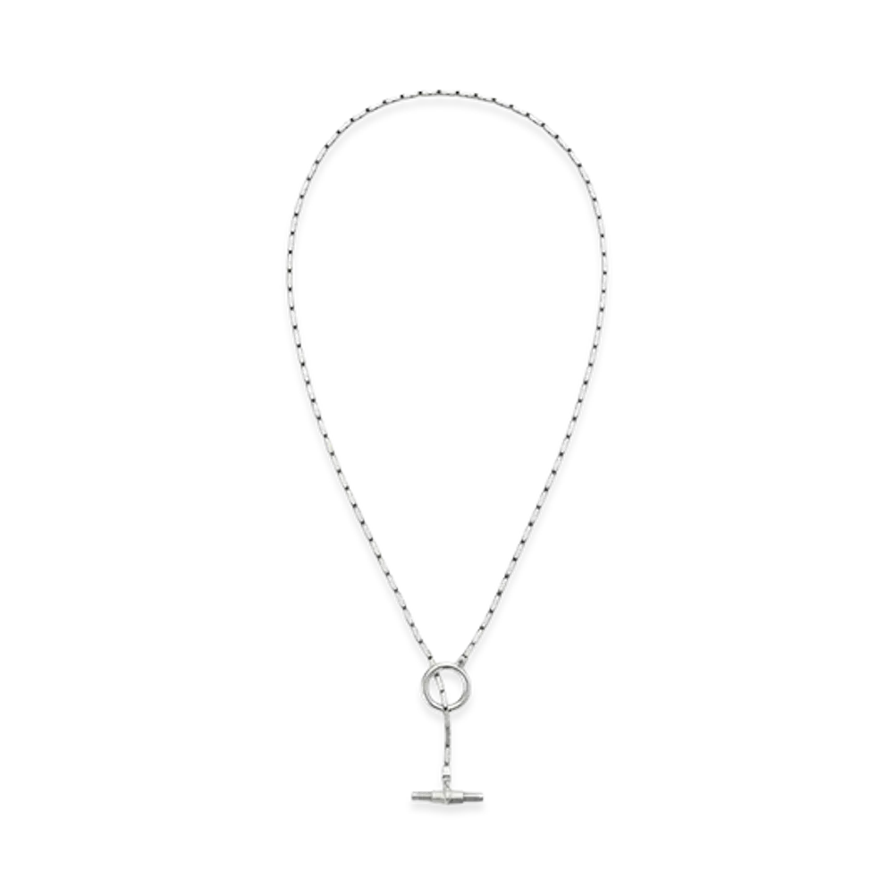 Bottega Veneta Pen Necklace "Silver"