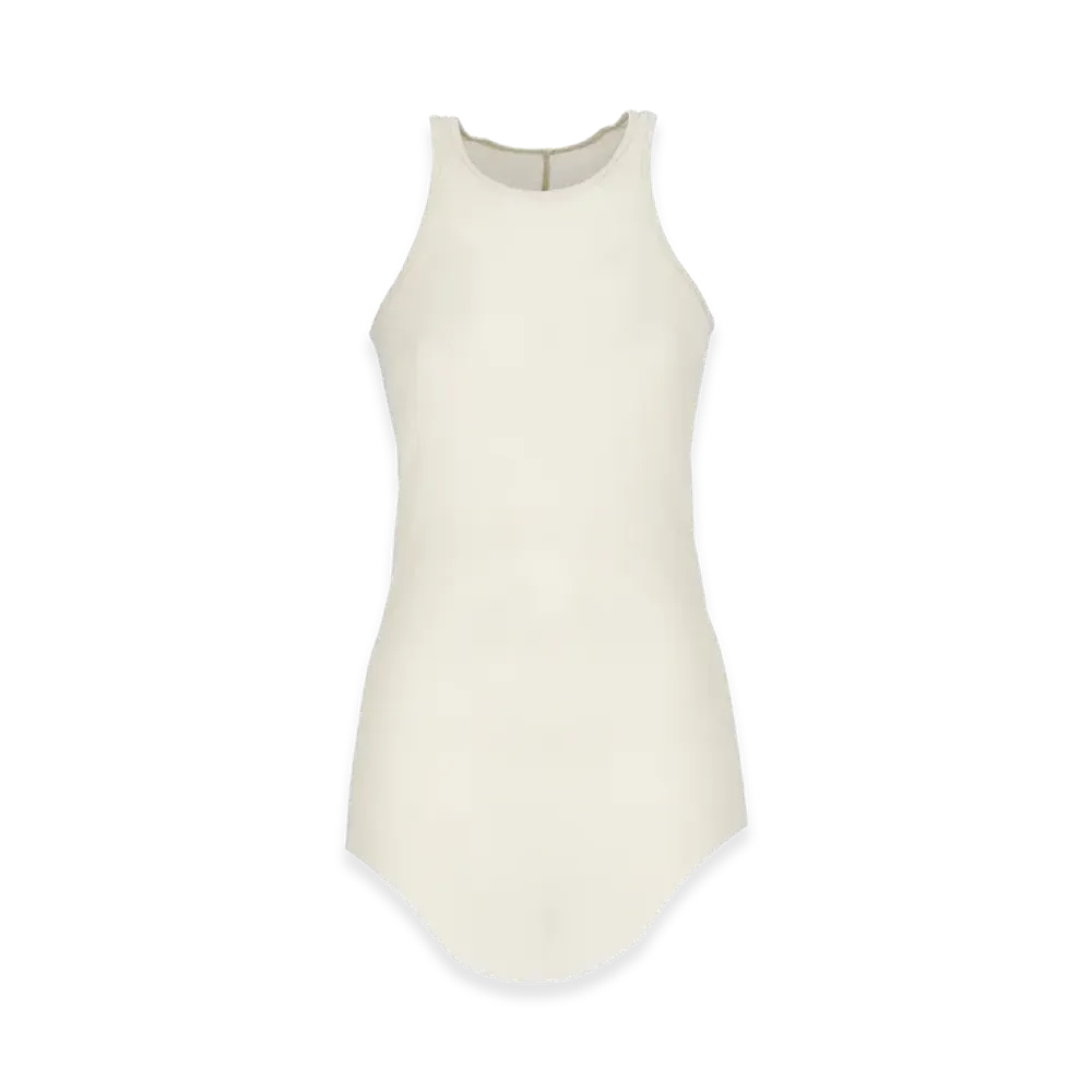 Rick Owens Women's Ribbed Tank Top "White"