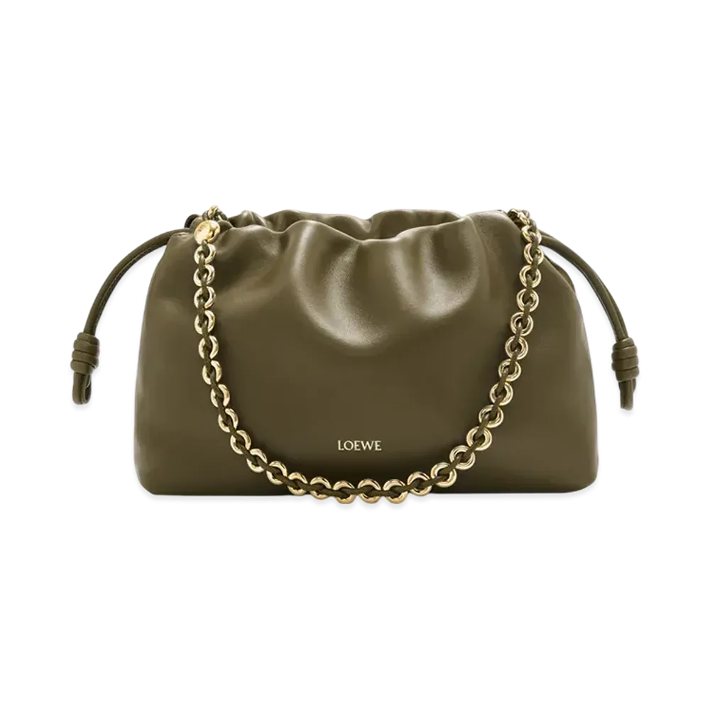 LOEWE Flamenco Purse "Dark Khaki"