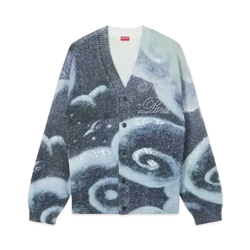 KENZO 'Cloud Tiger' Embroidery Cardigan Unisex "Midnight Blue"