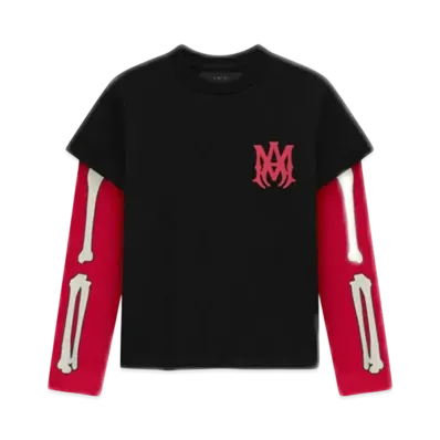 AMIRI Kids' Bones Long Sleeve Tee "Black"