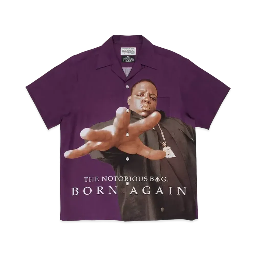 WACKO MARIA THE NOTORIOUS B.I.G. HAWAIIAN SHIRT "Purple"