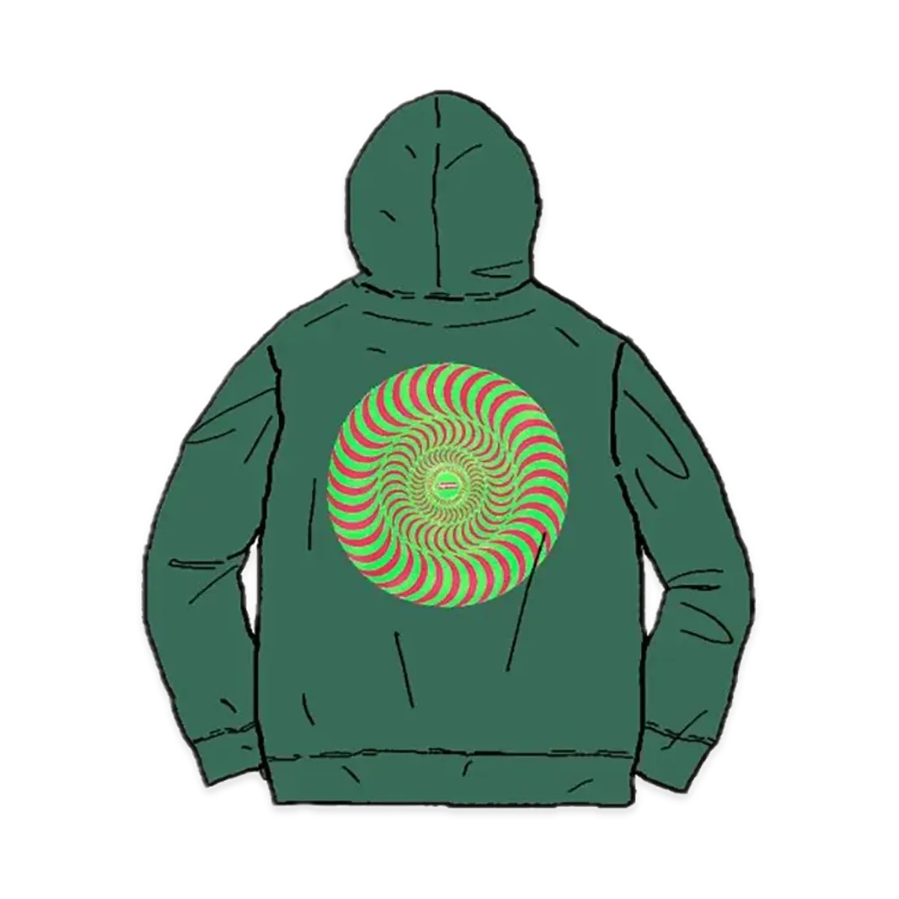 Supreme x Spitfire Hooded Sweatshirt "Green"