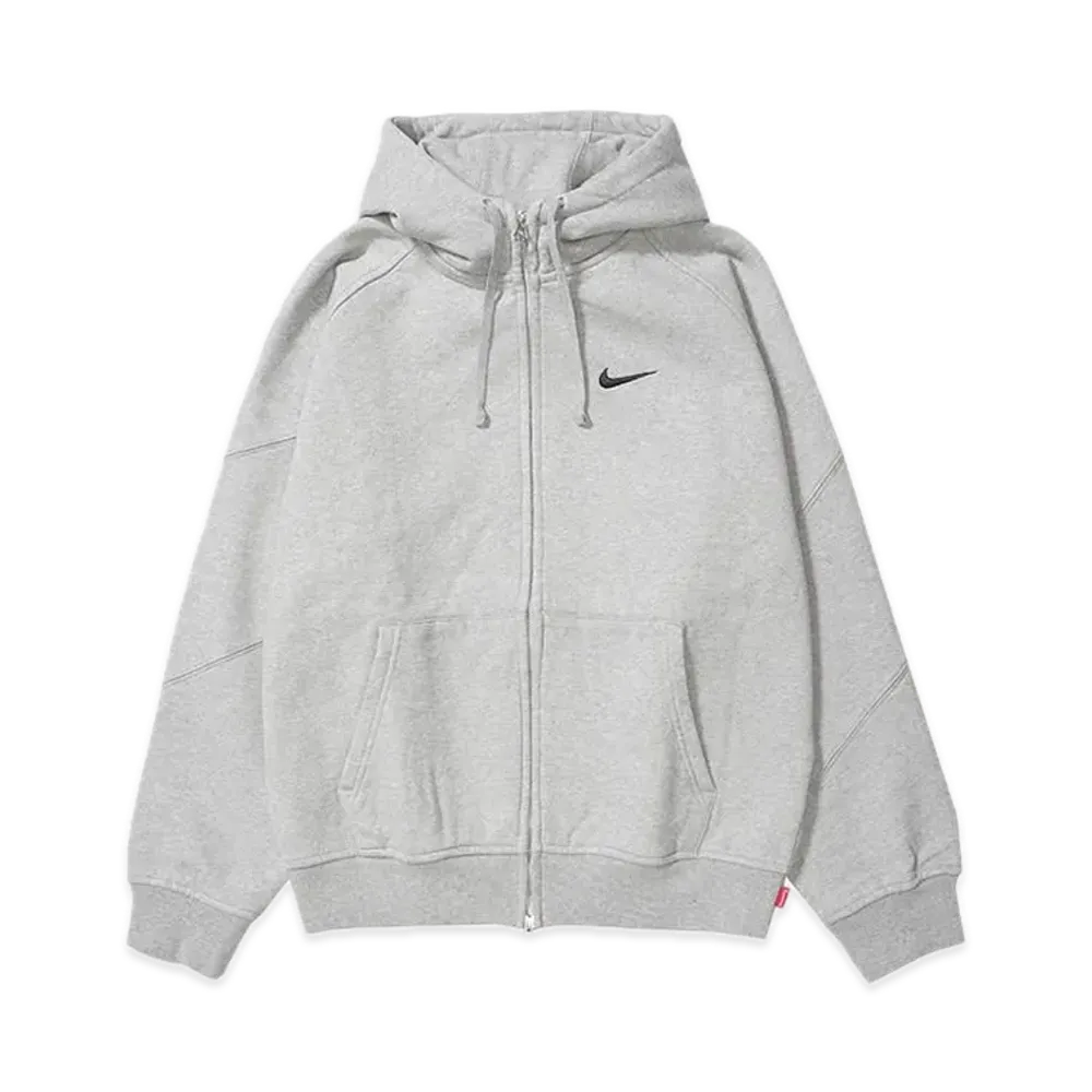 Supreme x Nike Zip Up Hooded Sweatshirt "Heather Grey"