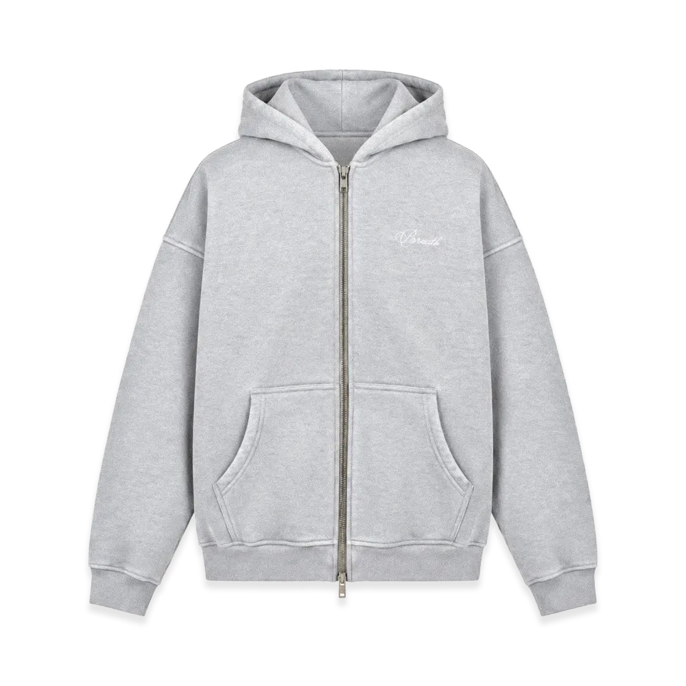 BREATH Fade Zip Hoodie "Grey"