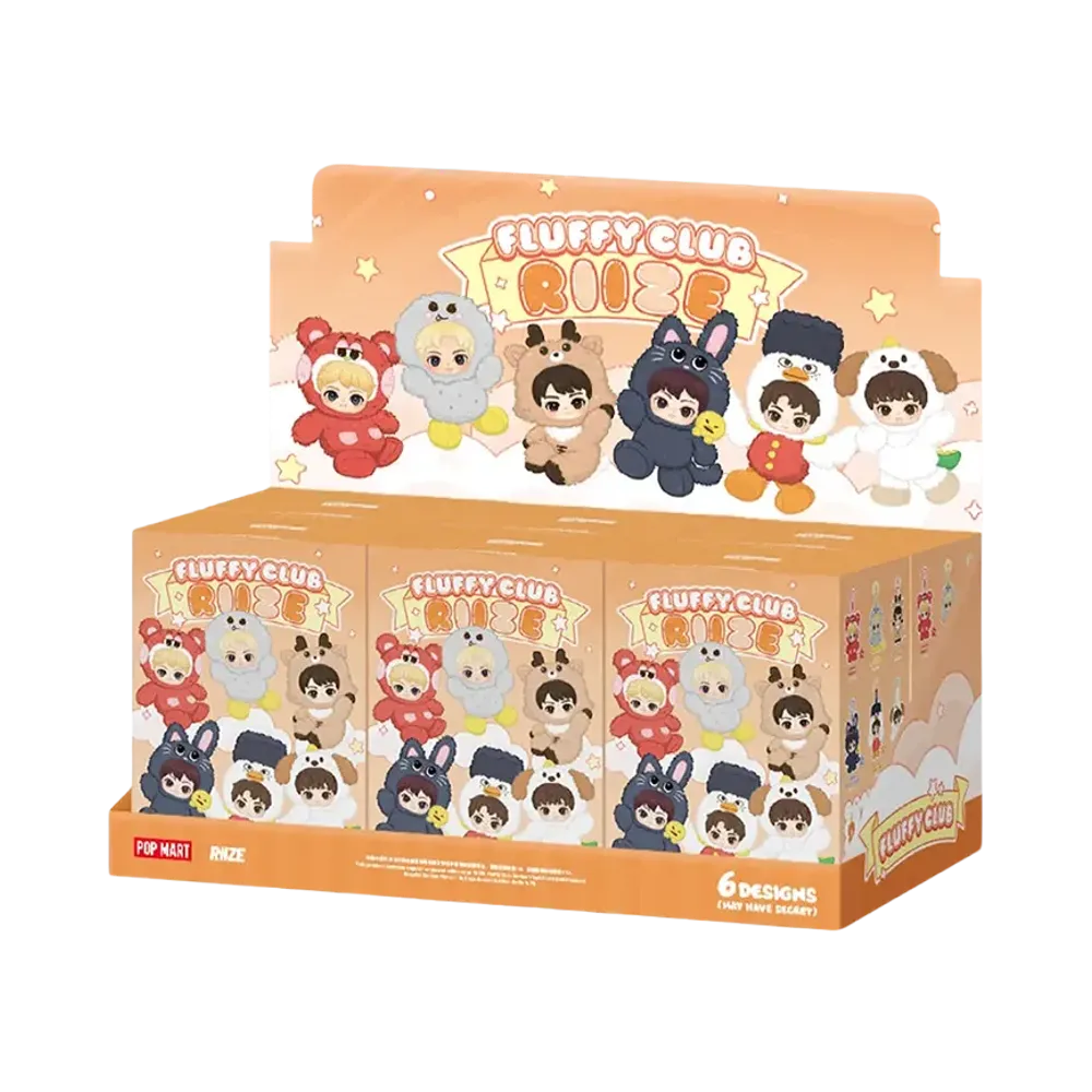 POP MART RIIZE Fluffy Club Series Vinyl Plush Doll Pendant [Assortment Box]