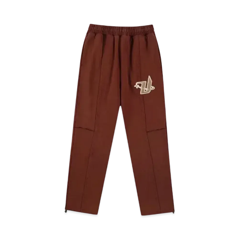 Unknown London Panel Details Acid Dyed Jogger "Brown"