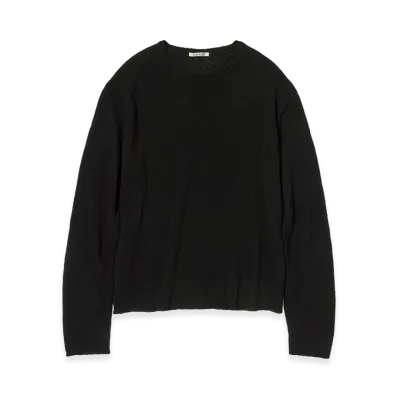 AURALEE Summer Cashmere Knit P/O "Black"