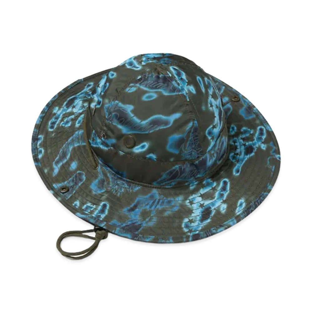 DENIM TEARS Cloud Camo Bucket Hat "Green"