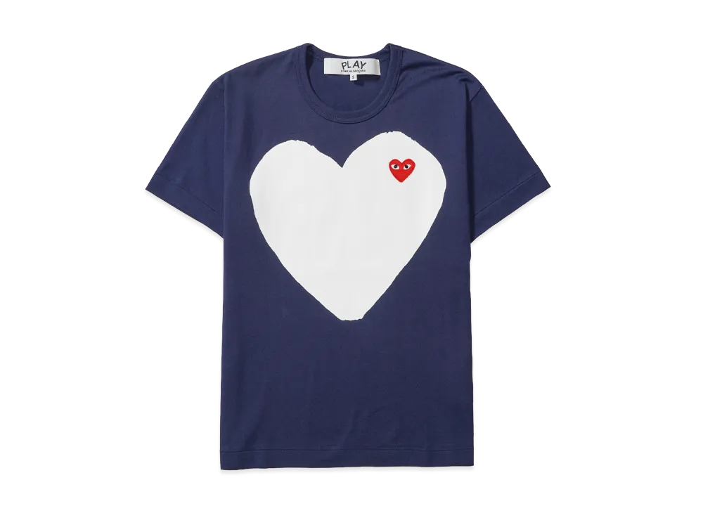 COMME des GARCONS PLAY CDG AX-T184-051 "Navy"