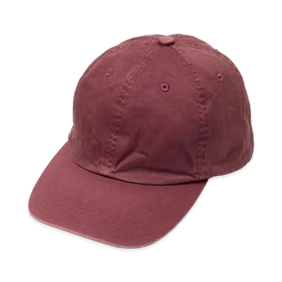 AURALEE Garment-Dyed Finx Chino Cap Made by Kijima Takayuki "Red Brown"