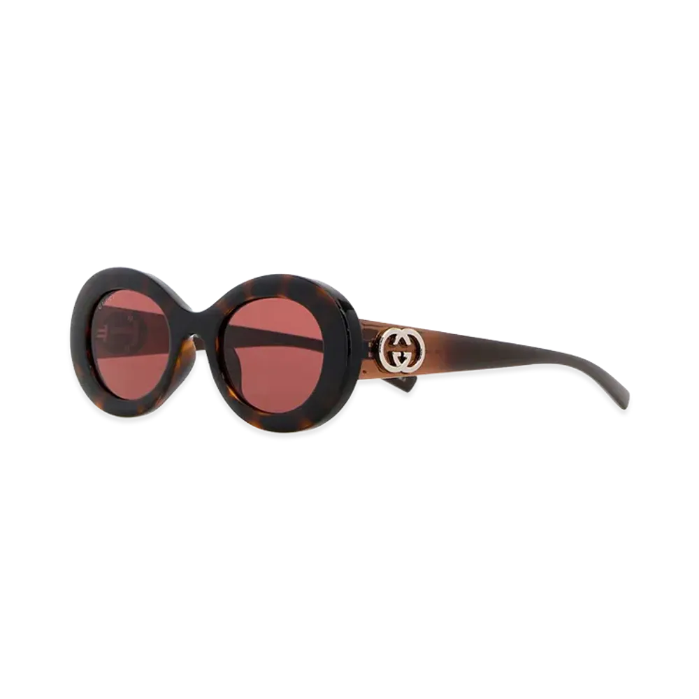 GUCCI Women's Acetate Sunglasses "Brown"