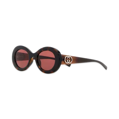 GUCCI Women's Acetate Sunglasses "Brown"