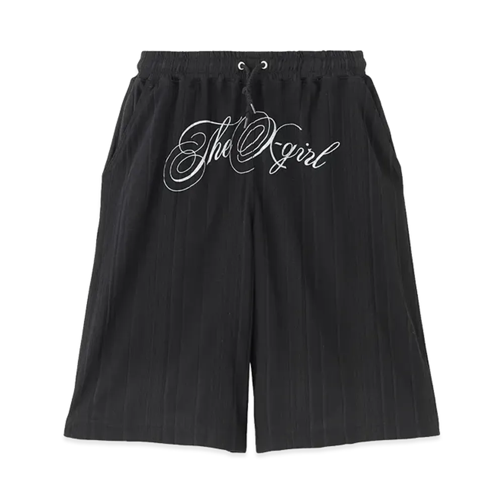X-Girl Women's Script Logo Shorts "Black"