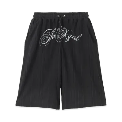 X-Girl Women's Script Logo Shorts "Black"