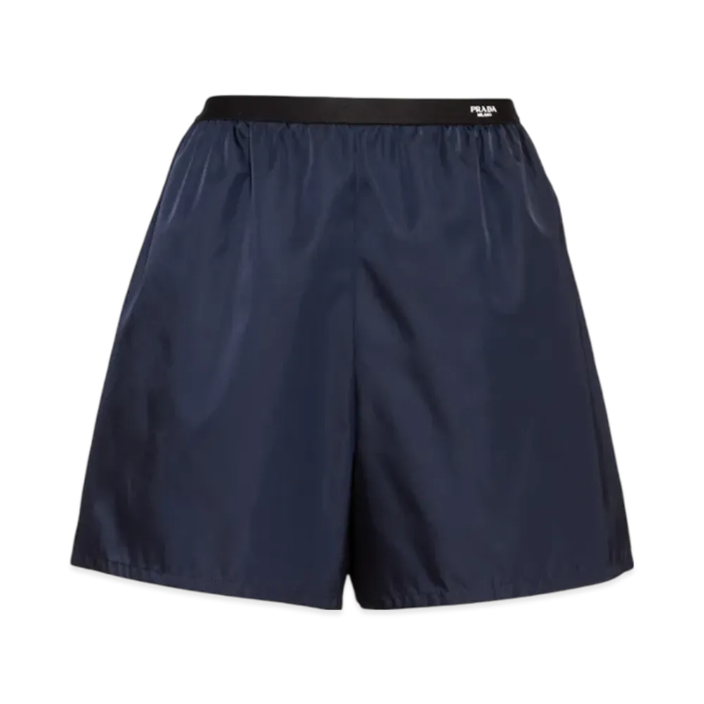 PRADA Women's Re-Nylon Shorts "Blue"