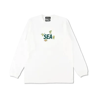 WIND AND SEA x TMNT (TURTLES-SEA) L/S TEE "White"