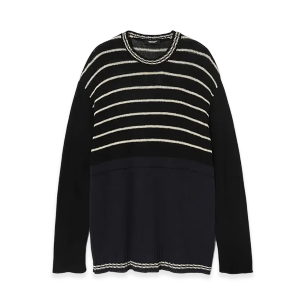 UNDERCOVER Cotton Hemp Knit Pullover "Black"