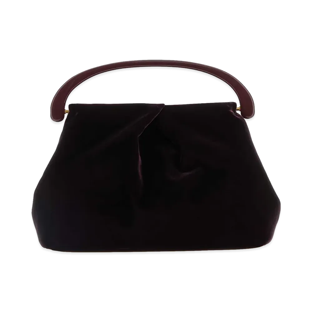 DRIES VAN NOTEN Women's Velvet Handbag "Purple"