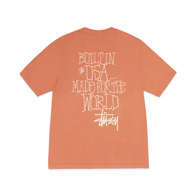 Stussy Built In Usa Tee Pigment Dyed "Rust"