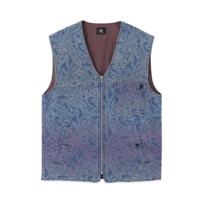 Paul Smith RED EAR Paisley Jacquard Vest "LightIndigo"