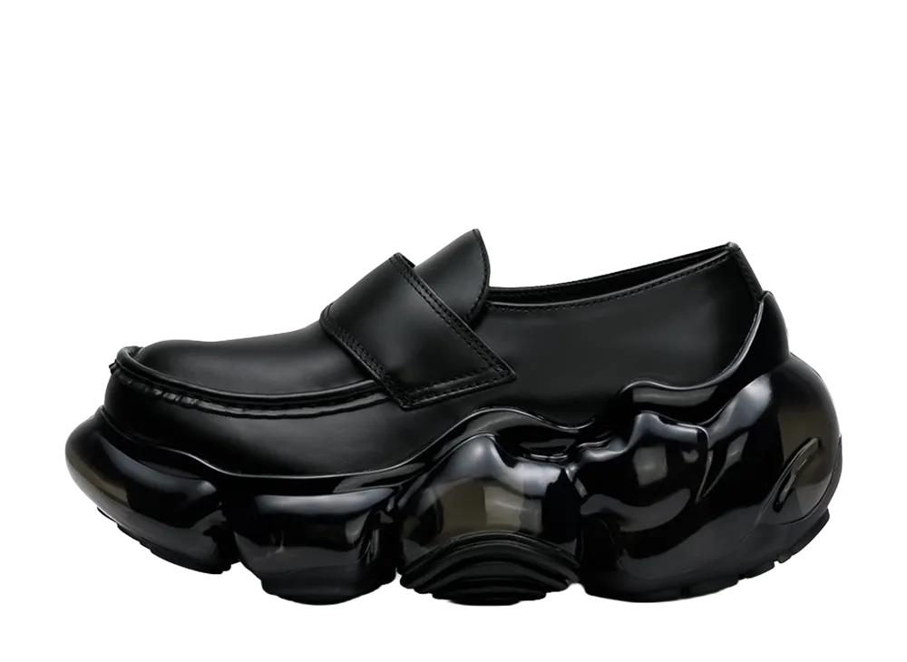 grounds MOOPIE LOAFER LEATHER "Black Leather/Black"