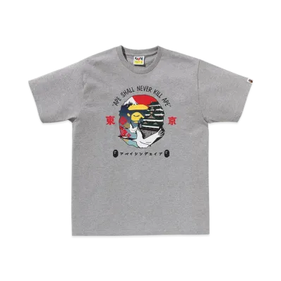 A BATHING APE Tokyo Ape Head Tee #1 "Gray"