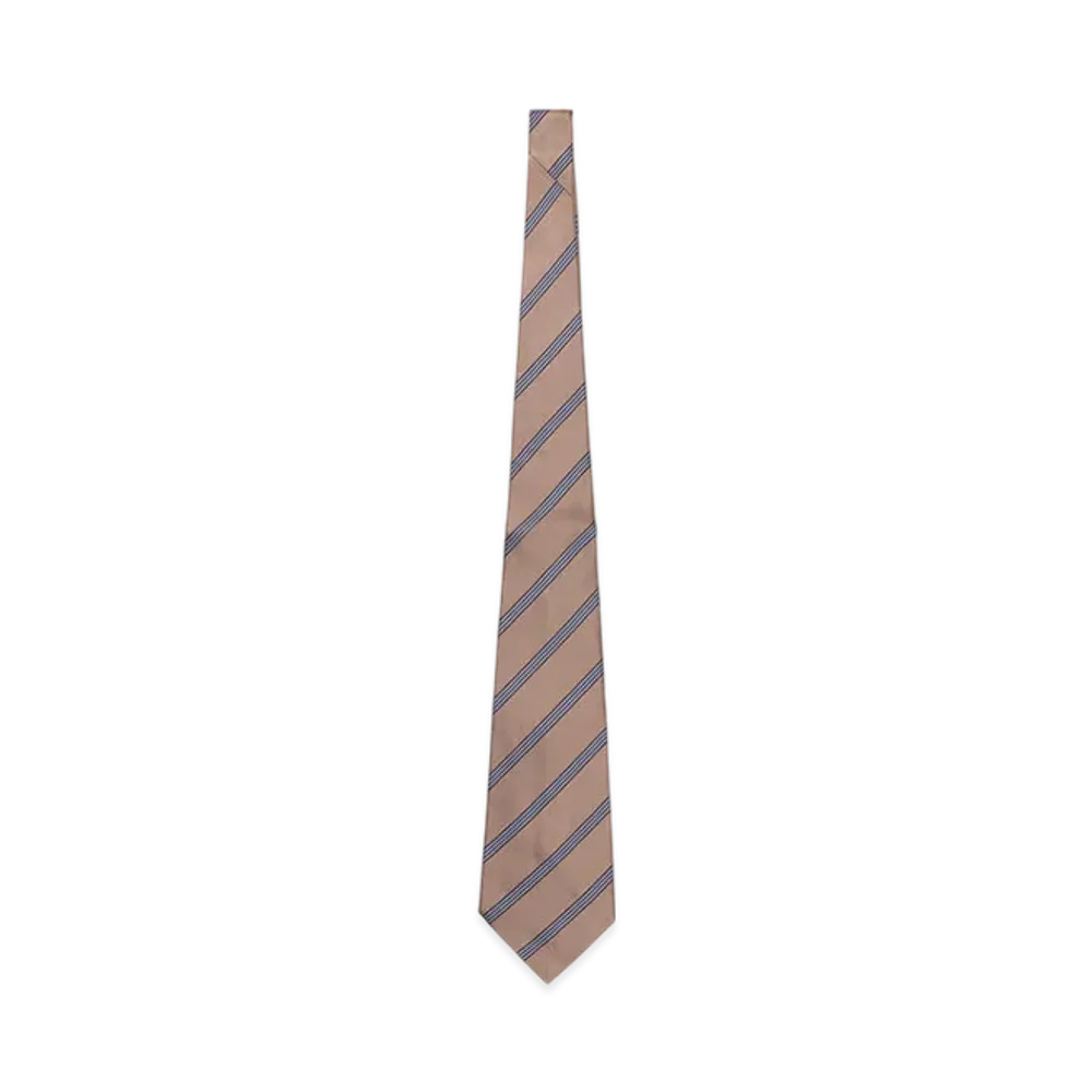 JUNYA WATANABE MAN Silk Stripe "Beige/Burgundy"