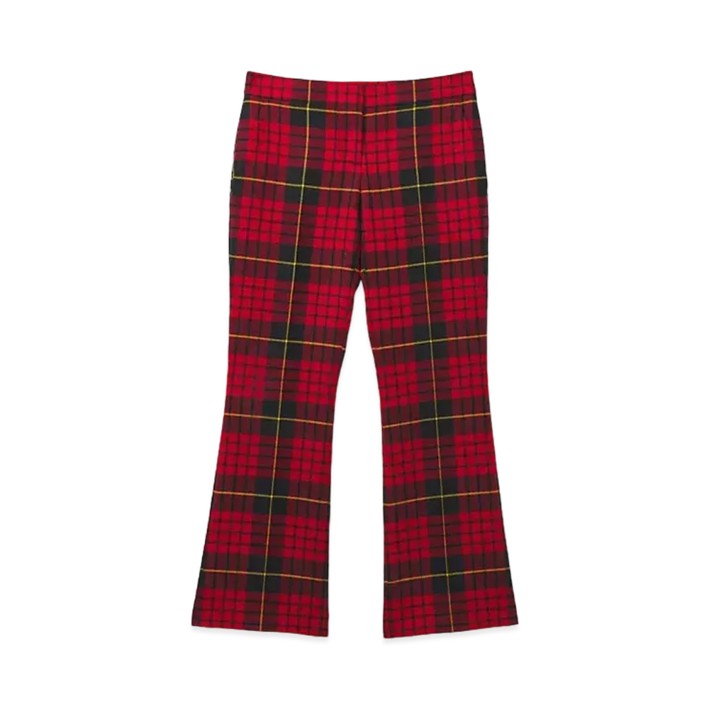 Alexander McQUEEN Tartan Cropped Trousers "Red/Black/Yellow"
