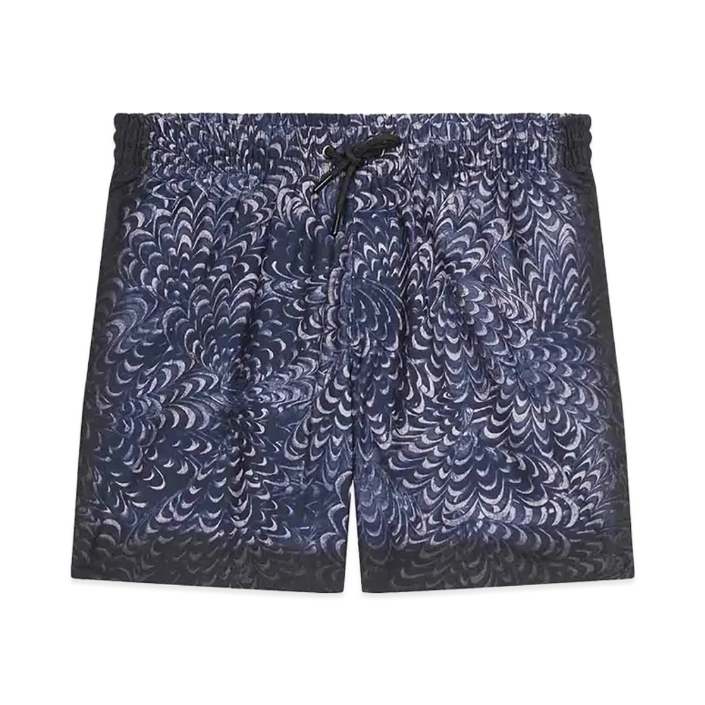 DRIES VAN NOTEN Printed Swimsuit "Blue"