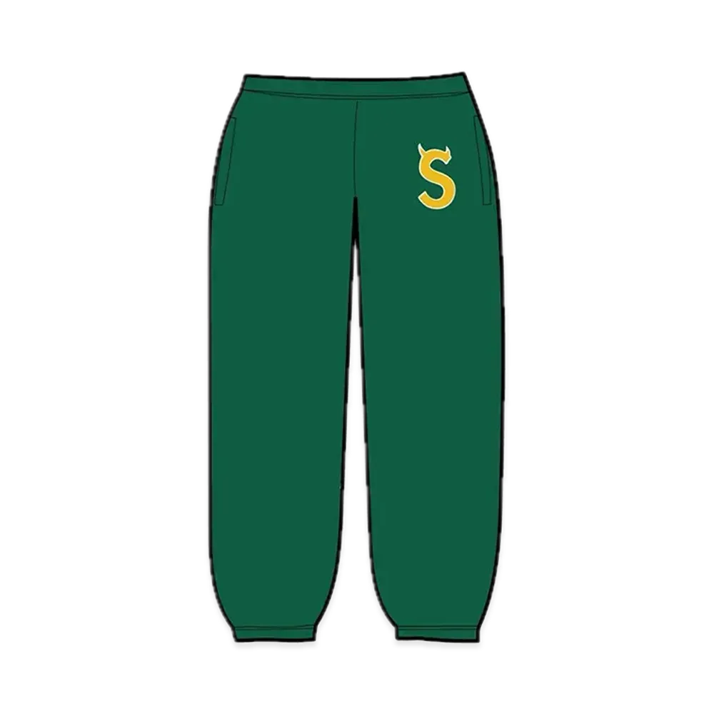 Supreme S Logo Sweatpant "Dark Green" (22FW)