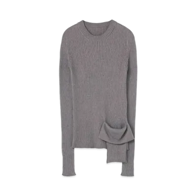 Yohji Yamamoto 7G4 X 2 WG POCKET PULLOVER "Gray"