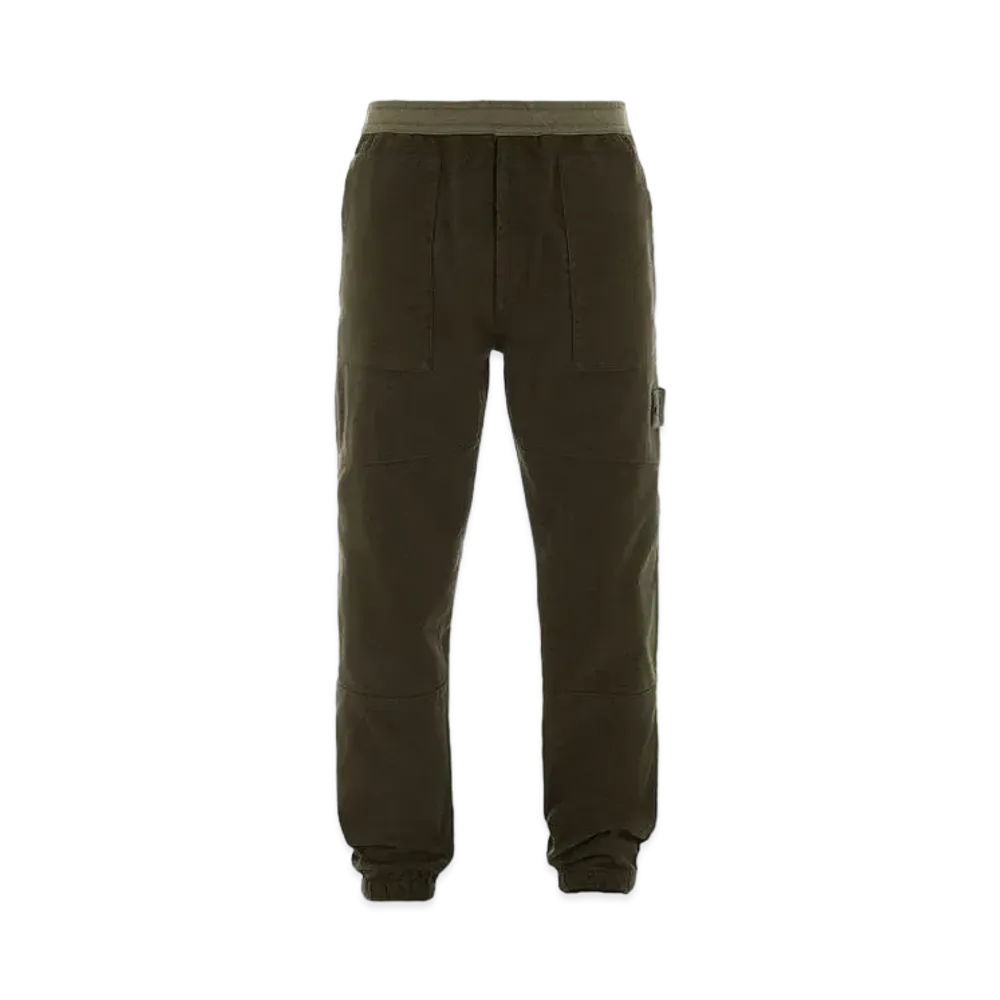 Stone Island 311F3 COTTON NYLON MOLESKIN-TC_GHOST PIECE - REGULAR FIT "Military Green"