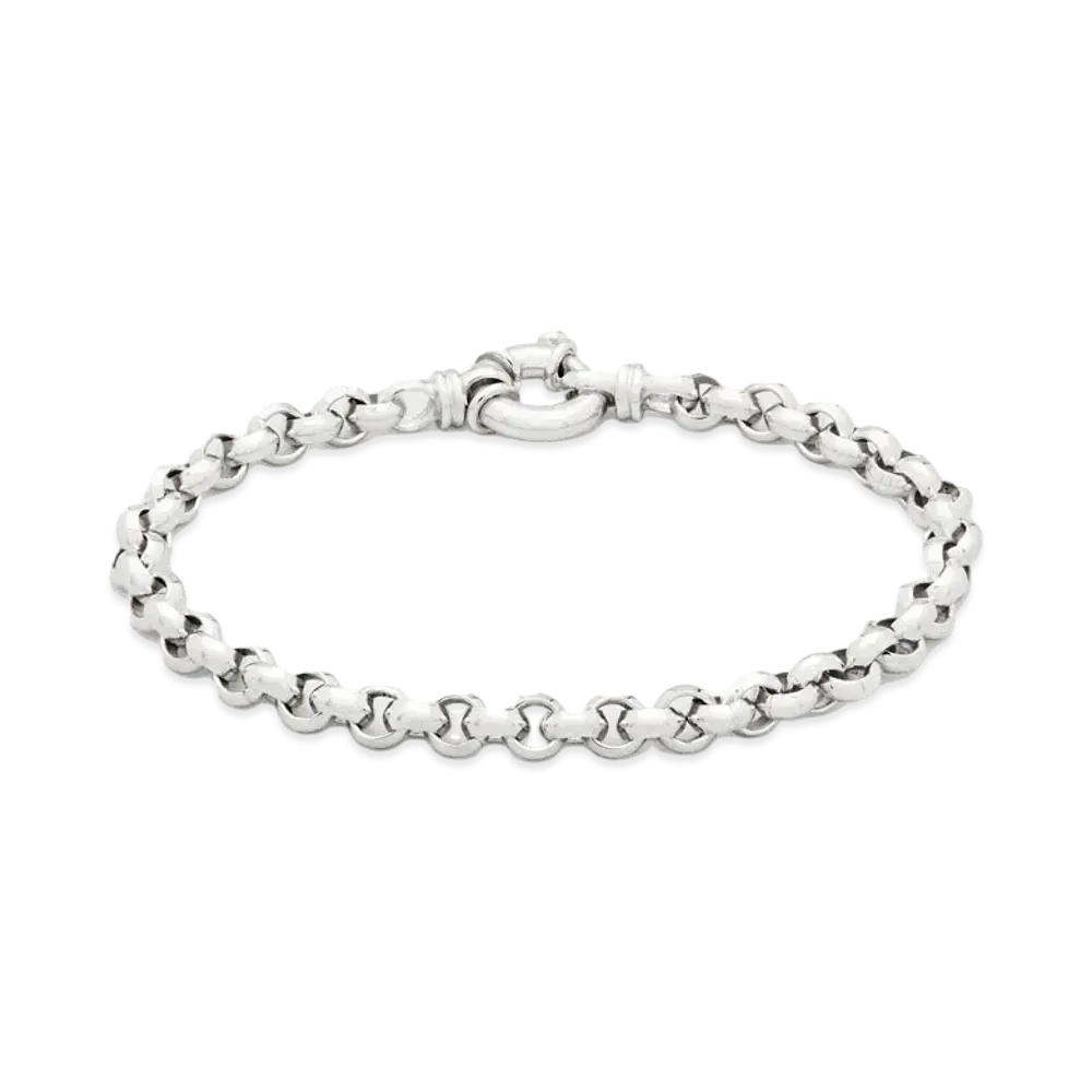TOMWOOD Thick Rolo Bracelet "Silver"