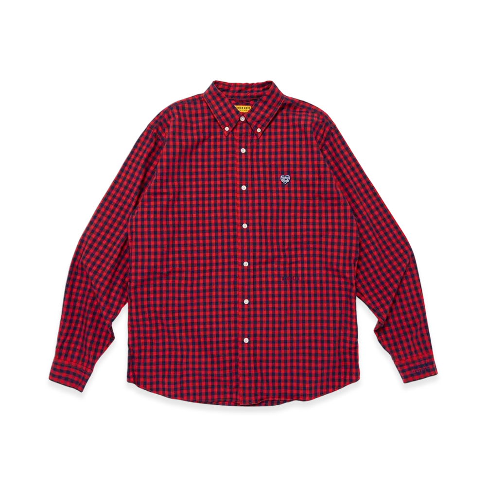 HUMAN MADE Gingham Check BB Shirt "Red"