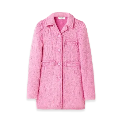 MIU MIU Women's Mohair Jacket "Cyclamen"