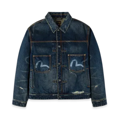 GDC x EVISU Washed Type 2 Denim Jacket "Indigo"