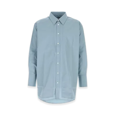 AMI PARIS Light Blue Poplin Shirt "Light Blue"