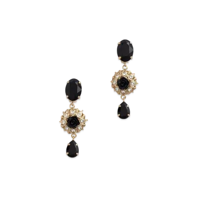 Dolce&Gabbana Drop Earrings With Decorative Details "Gold"