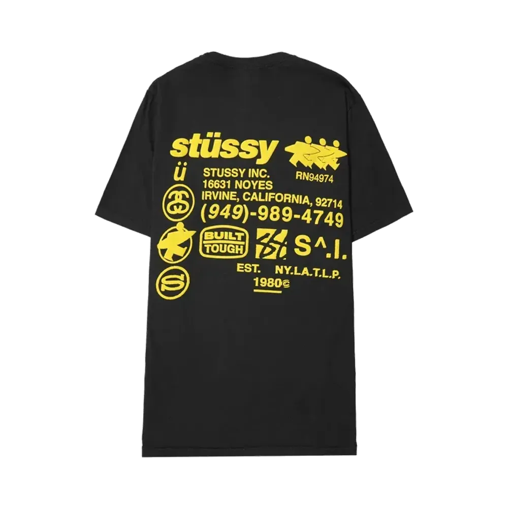 Stussy Dna Pigment Dyed Tee "Black" (FA24)