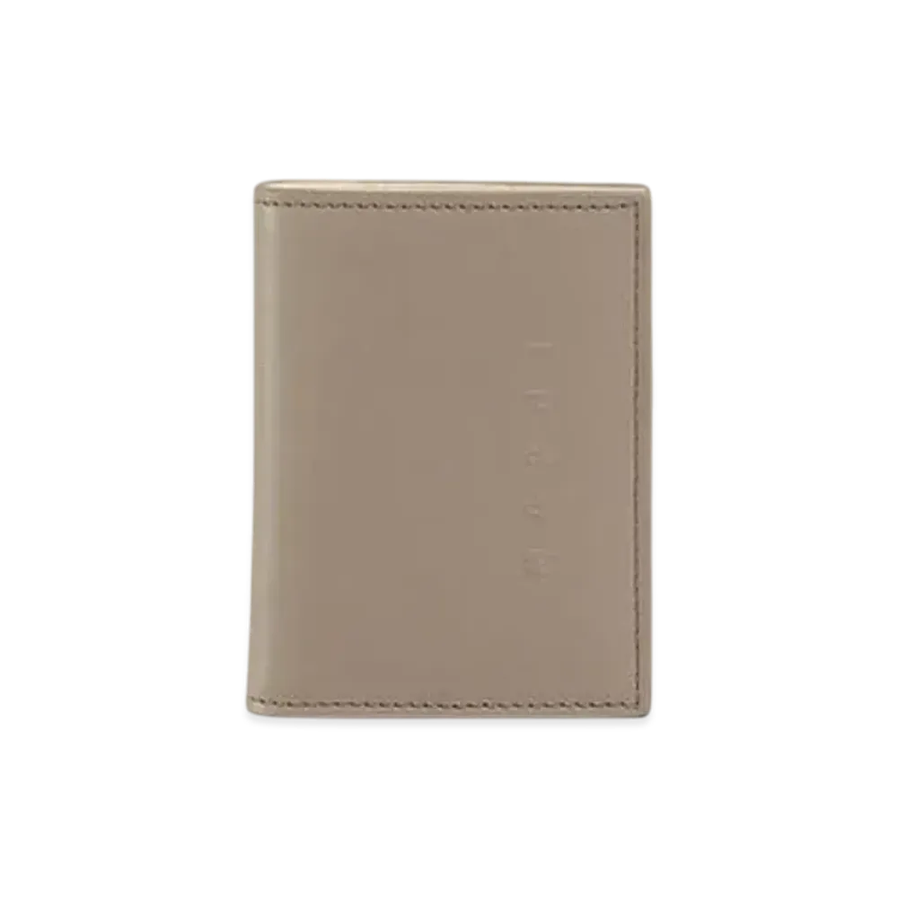 Marni Leather Bifold Wallet with Raised Marni Logo "Cork"