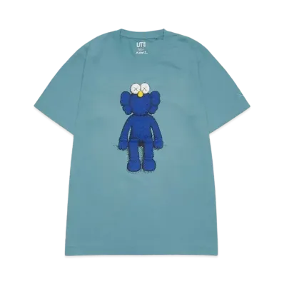 Uniqlo KAWS Blue BFF Tee "Green"